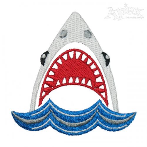 Shark Jaw Embroidery Design