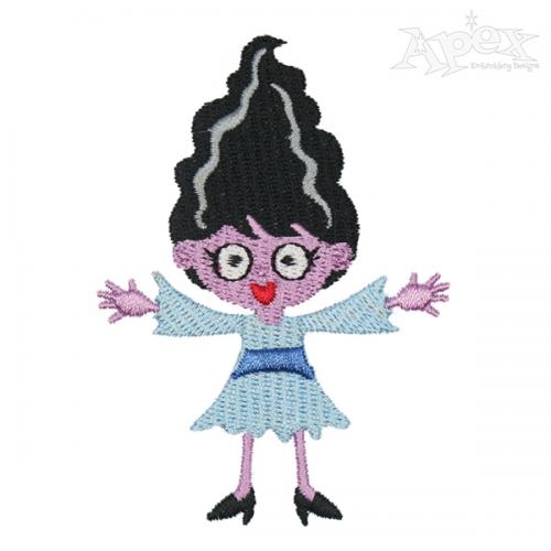 Halloween Cute Characters Embroidery Design