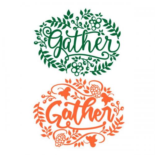 Thanksgiving Gather SVG Cuttable Design