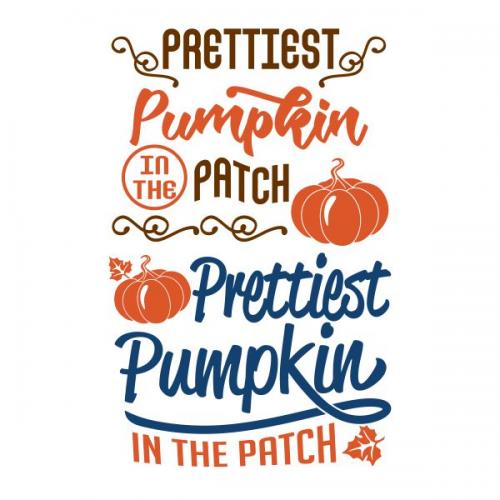 Prettiest Pumpkin in the Patch SVG Cuttable Design