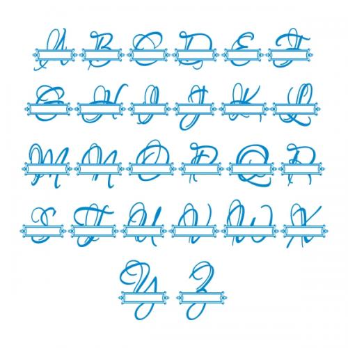 Bonita Split SVG Cuttable Font