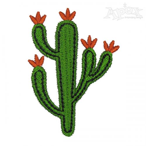 Cactus Embroidery Design