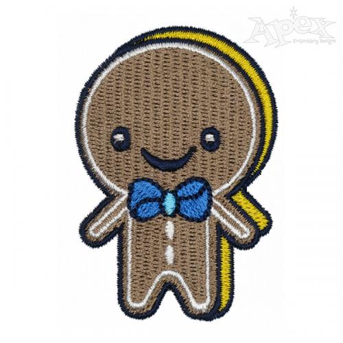 Gingerbread Boy Embroidery Design