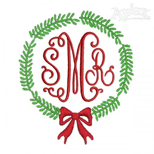 Wreath Embroidery Design