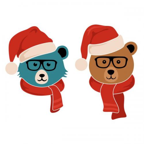 Christmas Bear SVG Cuttable Design