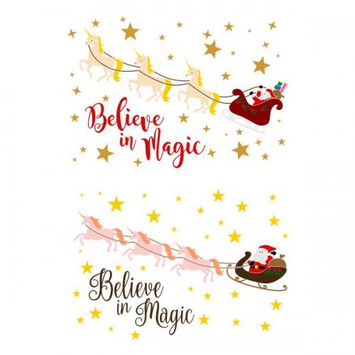 Christmas Believe in Magic SVG Cuttable Design