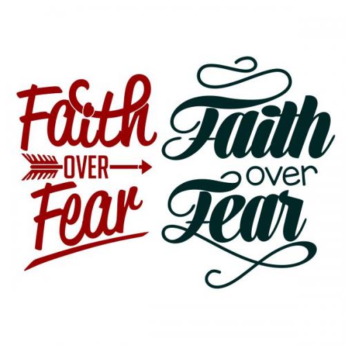 Faith Over Fear SVG Cuttable Design