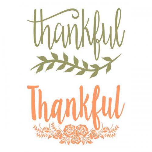 Thankful Thanksgiving SVG Cuttable Design