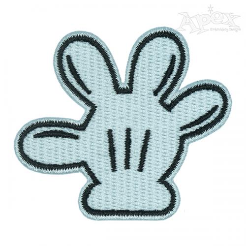 Mouse Hand Glove Embroidery Design