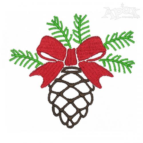 Pine Cone Embroidery Design
