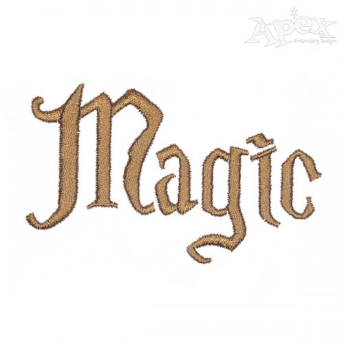 Magic School Embroidery Font