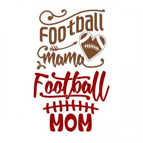 Football Mom SVG Cuttable Design