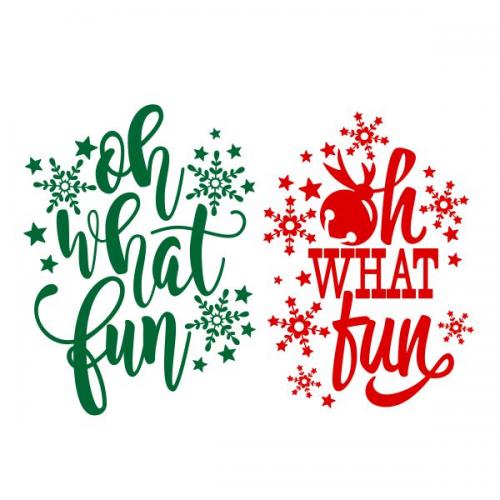 Oh What Fun Cuttable Design | Cuttable | Apex Embroidery Designs