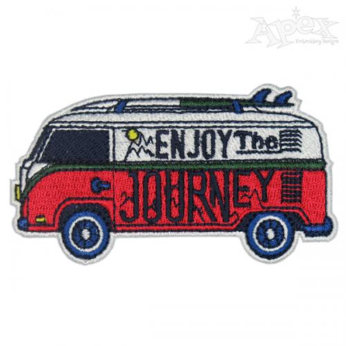 Enjoy the Journey Van Embroidery Design