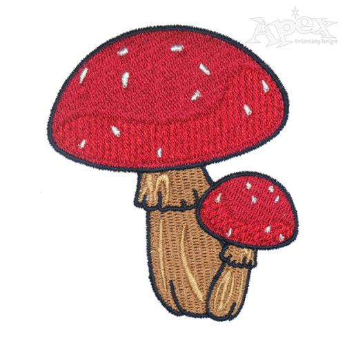 Mushroom Pack Embroidery Design