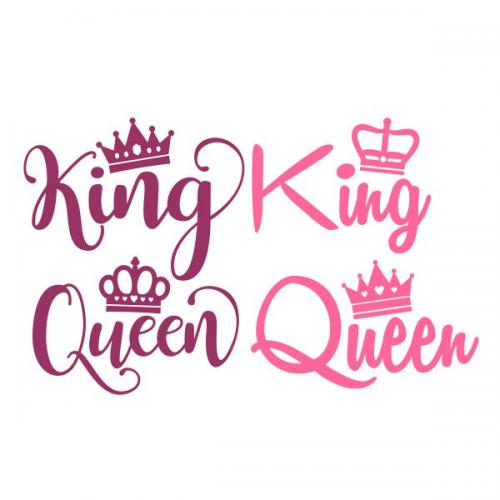 King and Queen SVG Cuttable Design