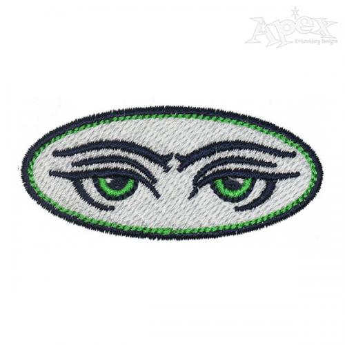 Lady's Eyes Embroidery Design