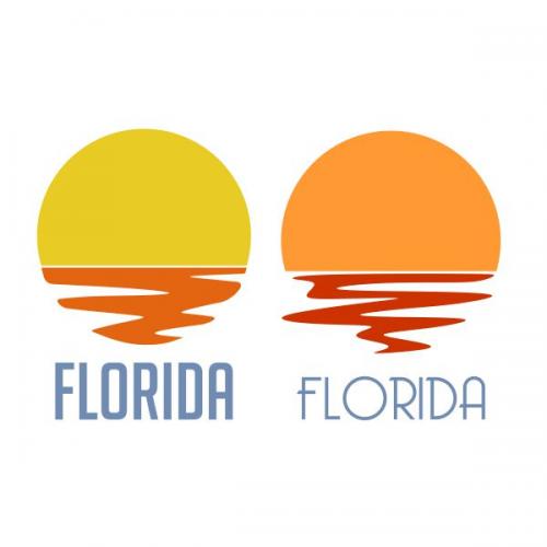 Florida Beach and Sun SVG Cuttable Design
