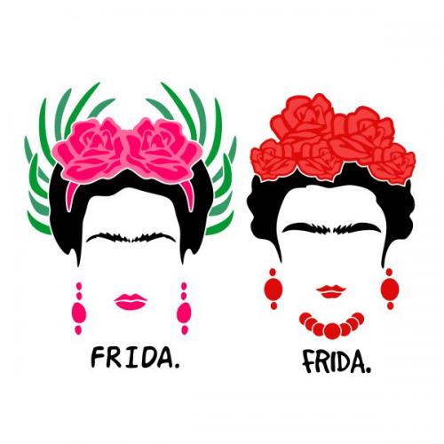 Frida Kahlo SVG Cuttable Design