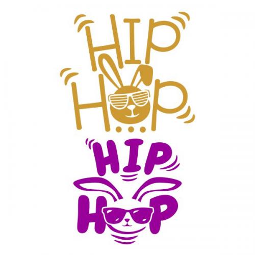 Hip Hop Easter Bunny SVG Cuttable Design