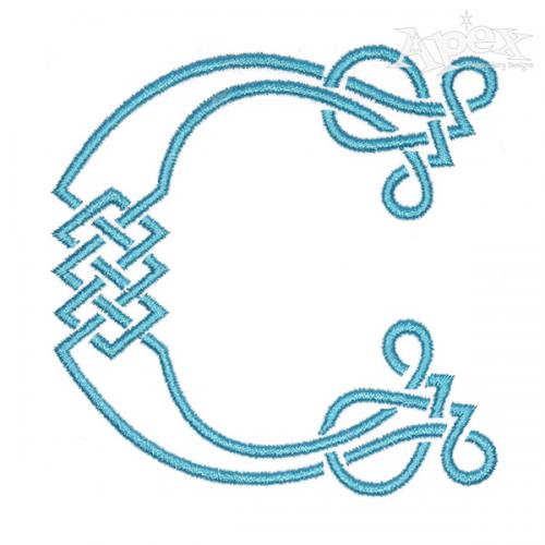 Celtic Knots Embroidery Font