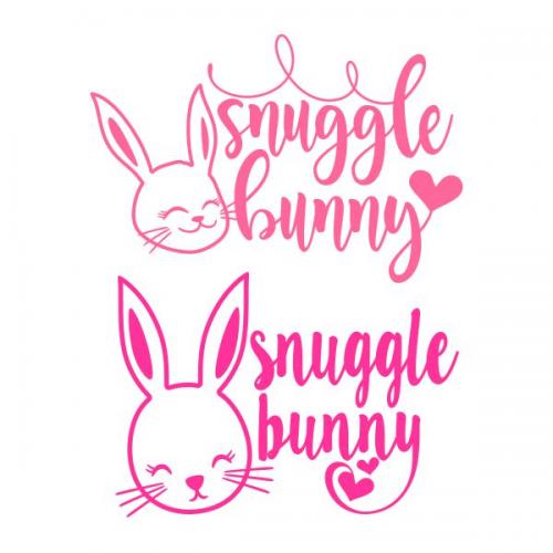 Snuggle Bunny SVG Cuttable Design