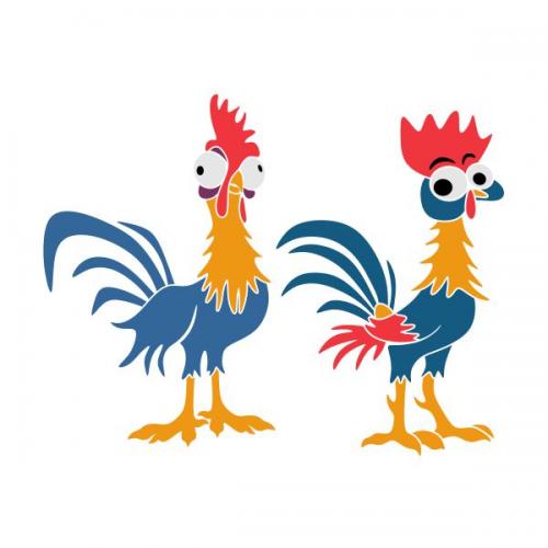 Funny Rooster SVG Cuttable Design