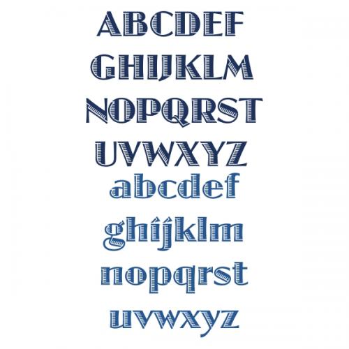 Jazzy Stripe SVG Cuttable Font