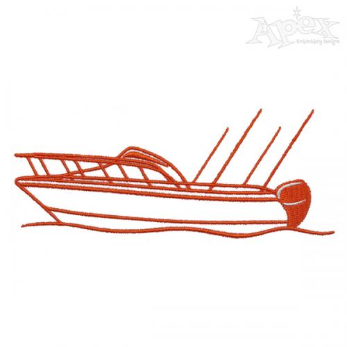 Fishing Boat Embroidery Design Apex Embroidery Designs Monogram 