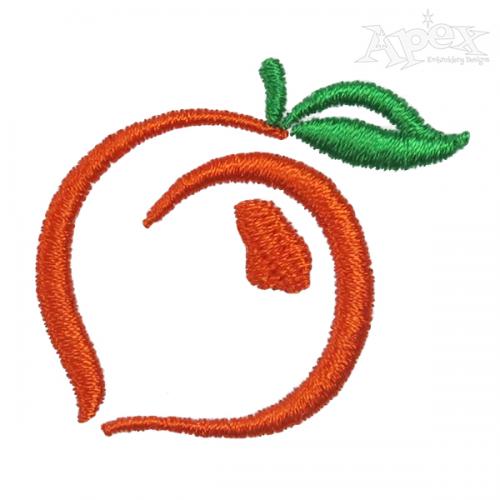 Georgia Peach Embroidery Design