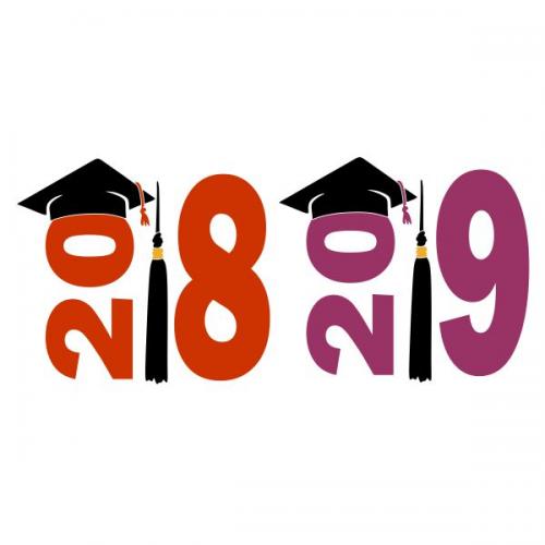 Graduation Cap Class of 2018 2019 SVG Cuttable Design
