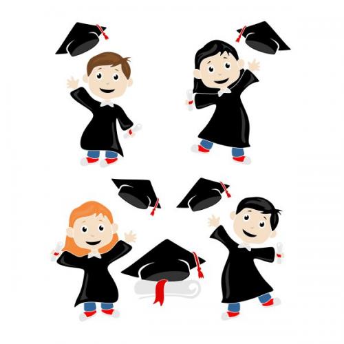 Graduation Kids SVG Cuttable Design