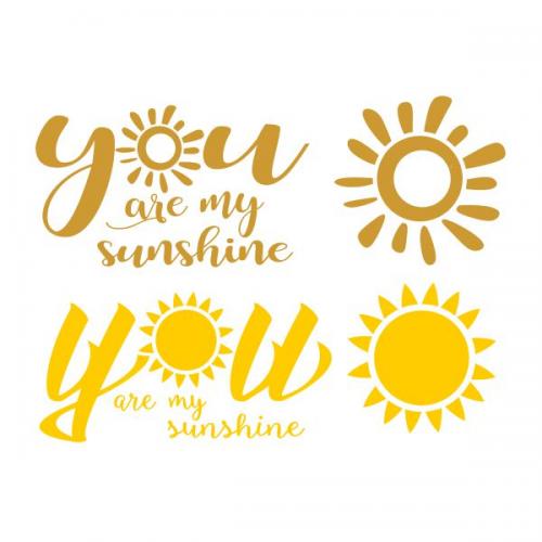 You Are My Sunshine SVG Cuttable Design
