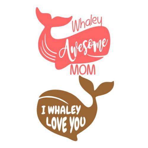 Whaley Awesome Mom SVG Cuttable Design