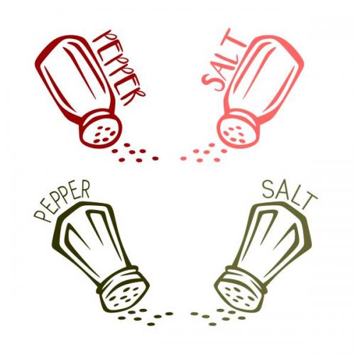 Salt and Pepper SVG Cuttable Design