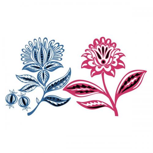 Dahlia Art Flower SVG Cuttable Design