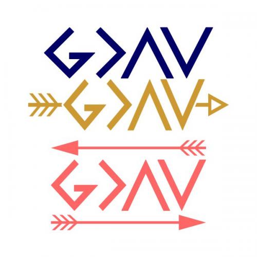 God is Greater Than the Highs and Lows SVG Cuttable Design