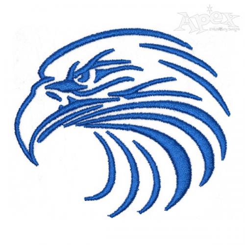 Eagle Head Embroidery Design