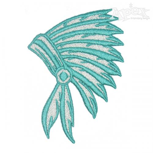Indian Headdress Embroidery Design