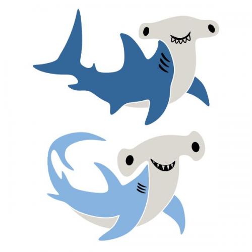 Hammerhead Shark SVG Cuttable Design