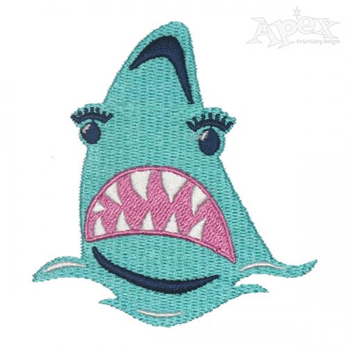 Shark Embroidery Design