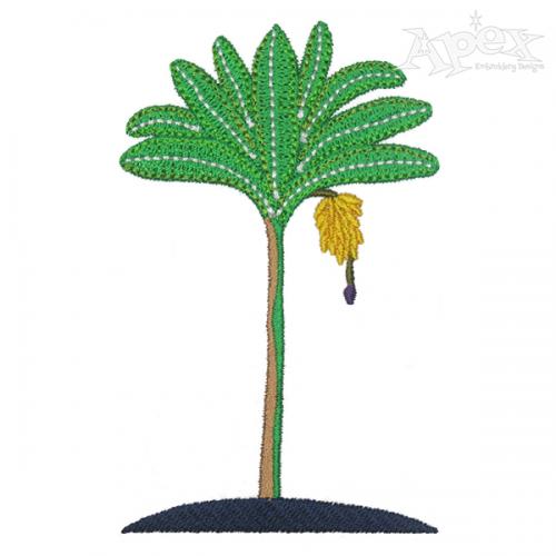 Banana Tree Embroidery Design