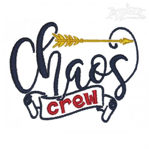 Chaos Crew Embroidery Design