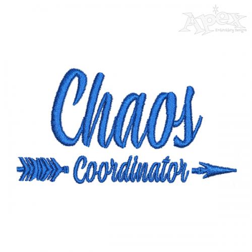 Chaos Coordinator Embroidery Design