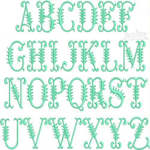 Zadie Embroidery Font