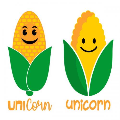 Unicorn Corn SVG Cuttable Design