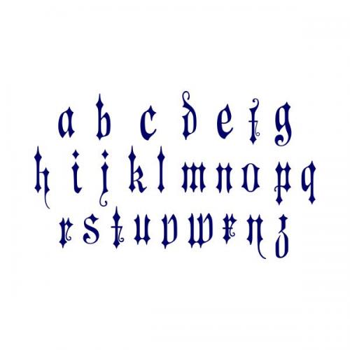 Indigo Gothic SVG Cuttable Font