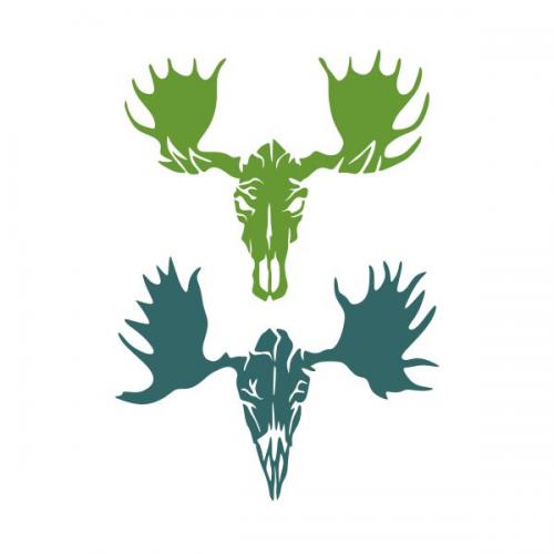 Moose Skull SVG Cuttable Design