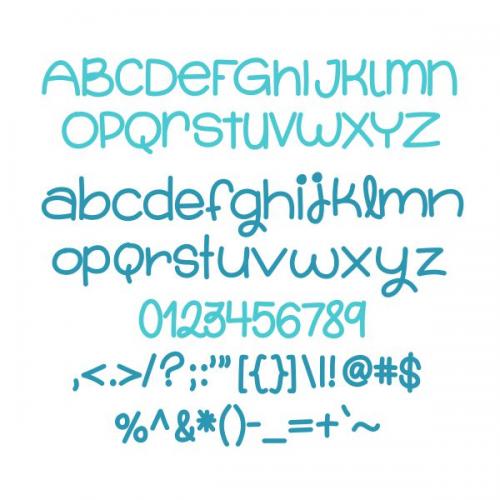 Round Marker SVG Cuttable Font