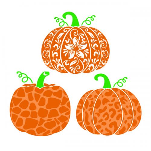 Pattern Pumpkin Pack SVG Cuttable Design